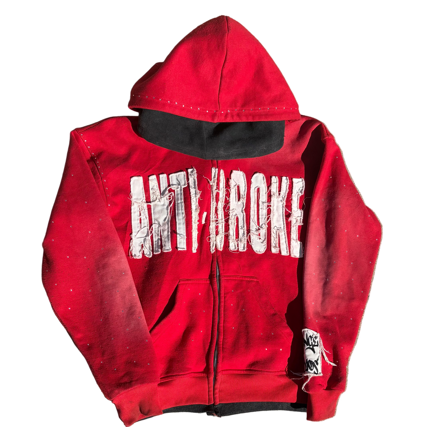 Official R3VENGE Anti-Broke Hoodie-red